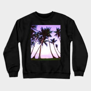 Beach Palm Trees at Sunset Crewneck Sweatshirt